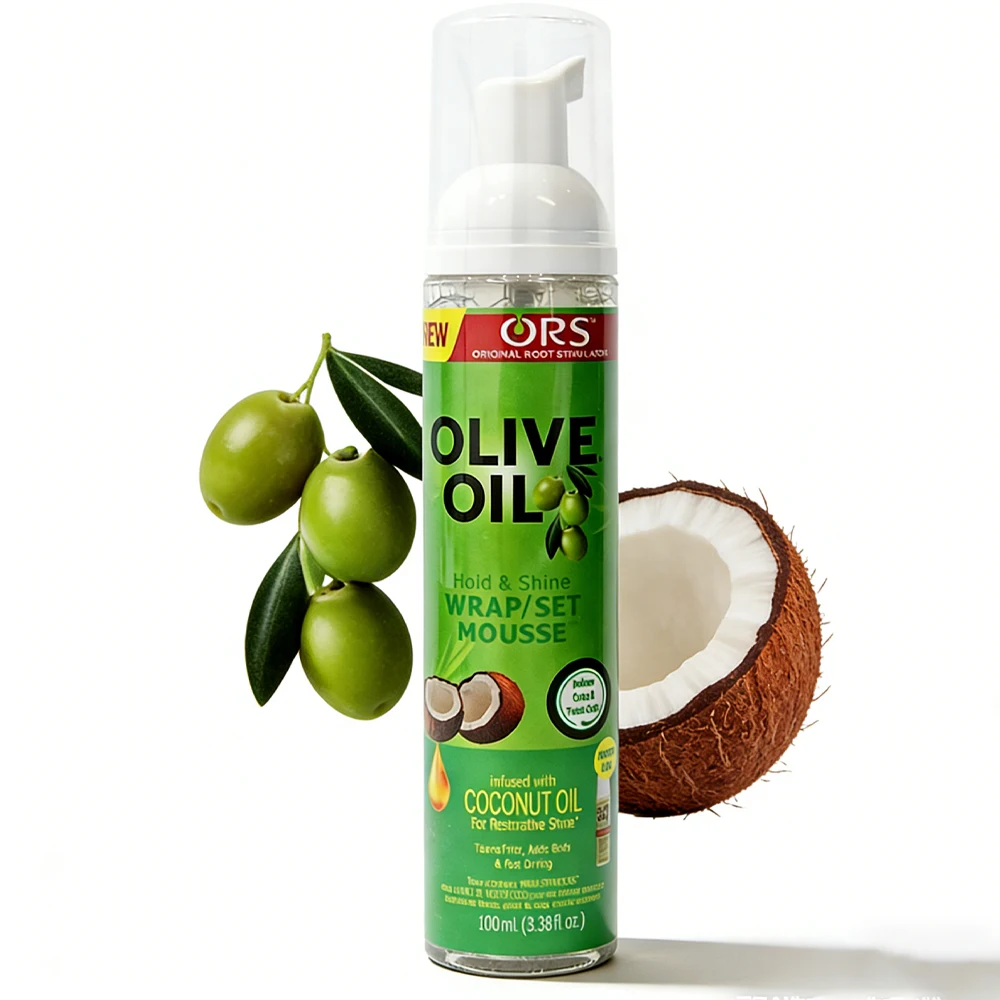 100ml Curly Hair Mousse Strong Hold Olive Oil Hair Styling Foam Anti-Frizz Wig Styling Mousse for Women Men view 6