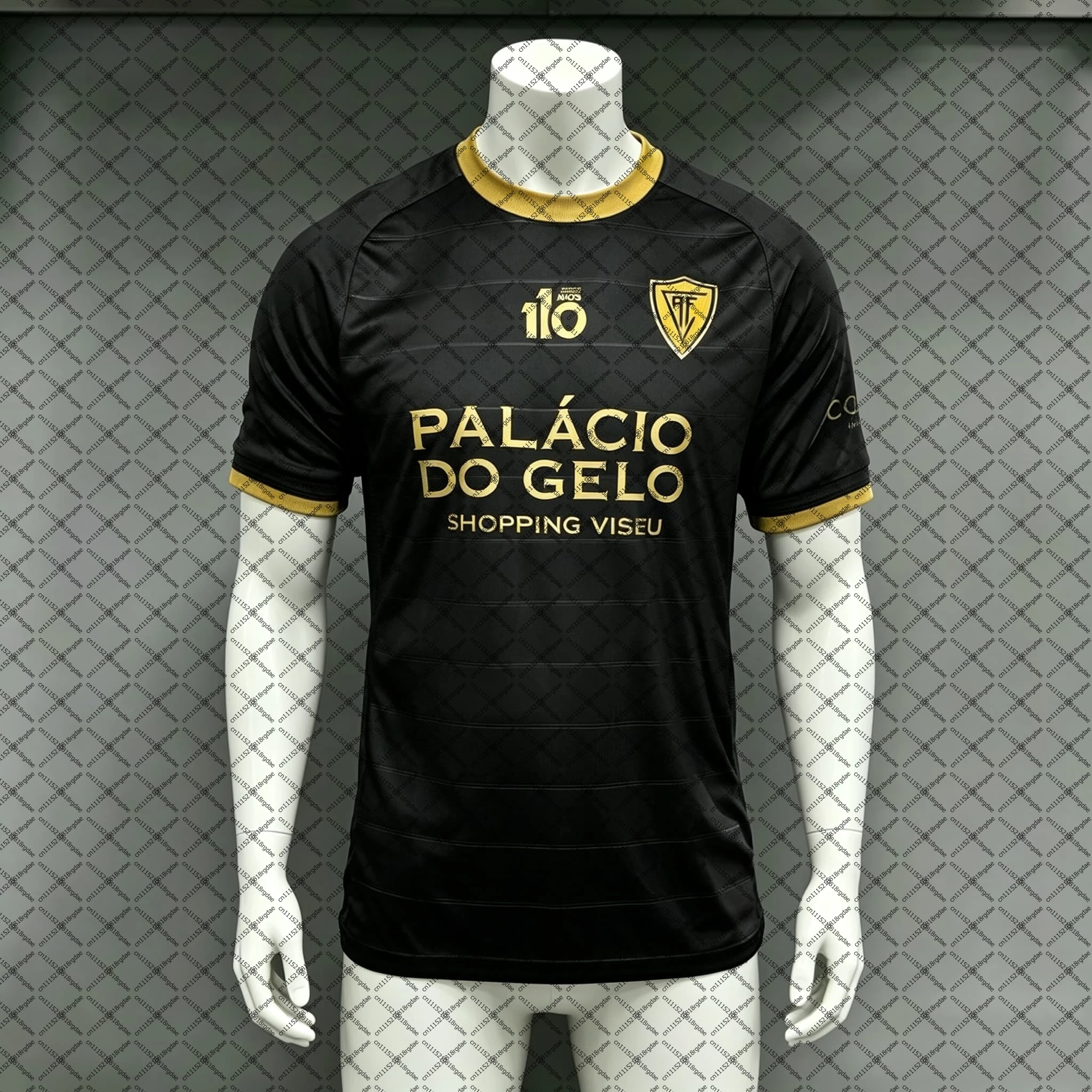 Boys Football Jersey Os Viriatos Académico De Viseu 110 Anniversary Soccer Uniform Portugal Fan Outfit Street Style Sports Tee