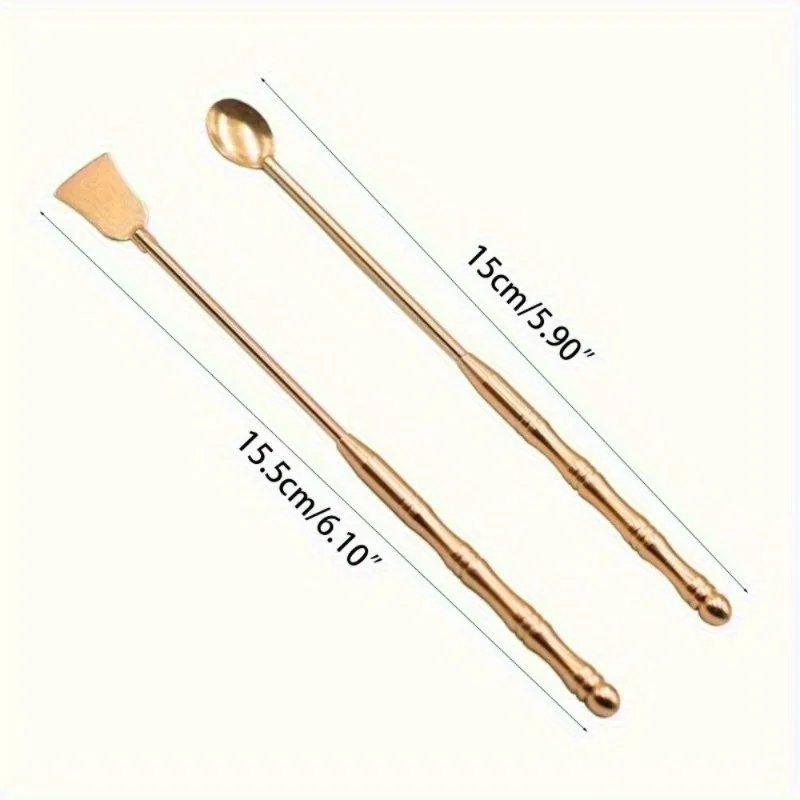 2Pcs/set Incense Tool Incense Equipment Copper Spoon or Shovel Incense Burner Dust Tools