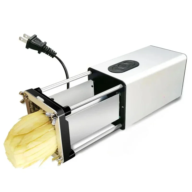

Electric Potato Chips Cutter French Fries Vegetable Cutting Machine Stainless Steel With 2 Blades 110V-240V