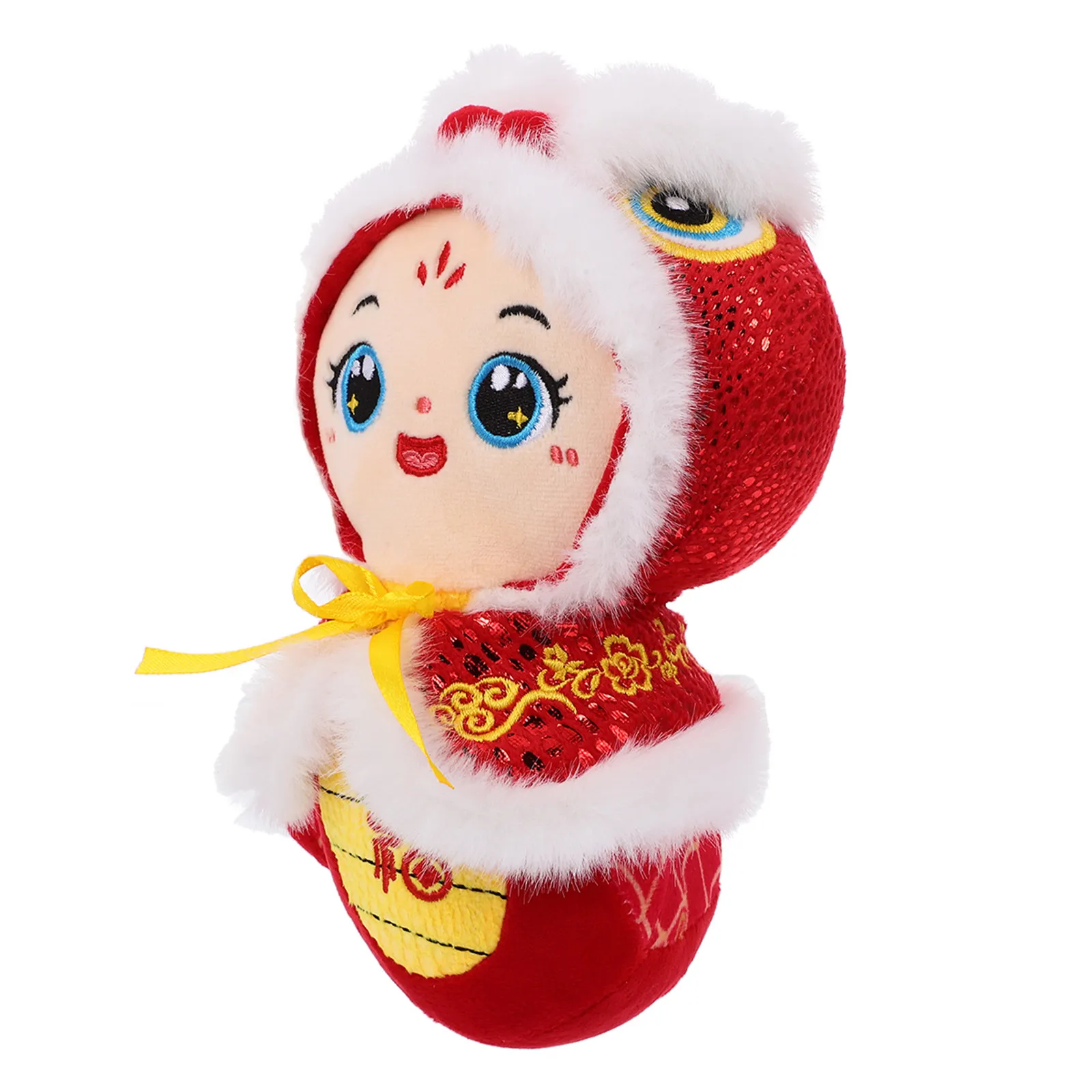 

Chinese Zodiac Snake Mascot Stuffed Animal 2025 Lunar New Year Decoration Adorable Soft Huggable Home Office Party Ornament