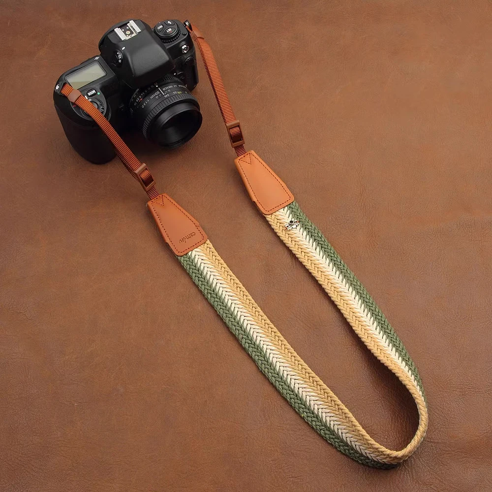 Classic Woven Camera Strap Universal Digital SLR Camera Lanyard Shoulder Straps Adjustable Length Micro Single Camera Neck Strap