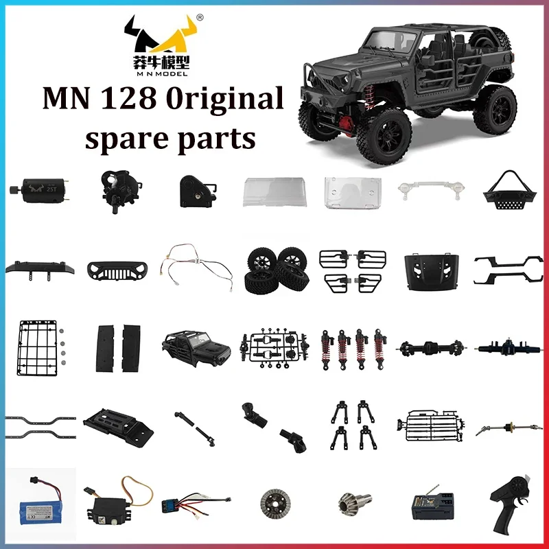 MN MODEL MN128 MN-128 RC Car Parts Gear Steering  Remote Control Motherboard Wave Box and Other Accessories  Rc Cars for Adults