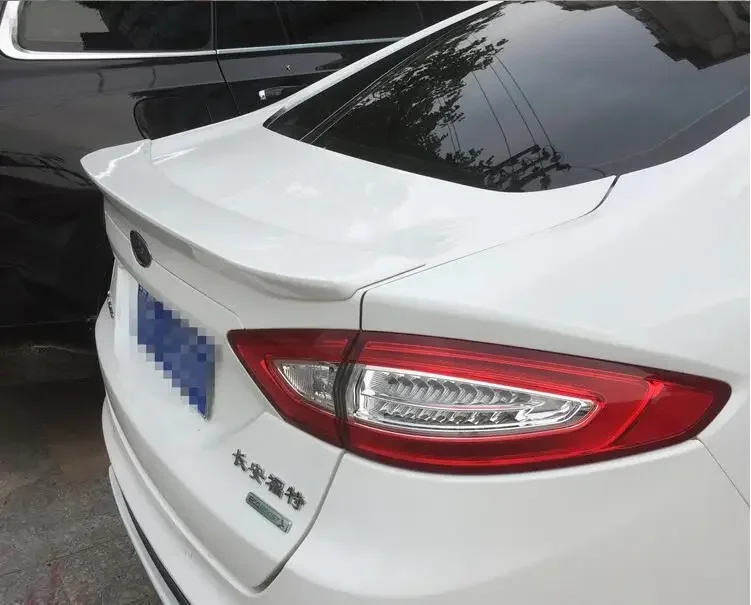 ABS PAINT CARBON FIBER REAR WING TRUNK LIP TAIL SPOILER FOR Ford Mondeo Fusion 2013 2014 2015 2016 2017 2018 2019 2020