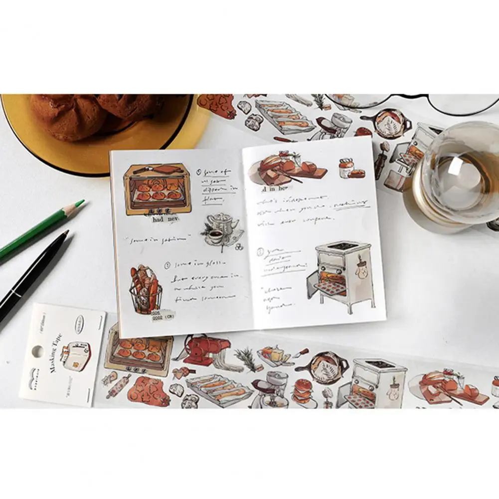 Delicate Decorative Sticker Colorful Journaling Sticker Strong Adhesion Travel Style Scrapbooking Sticker  DIY Decor