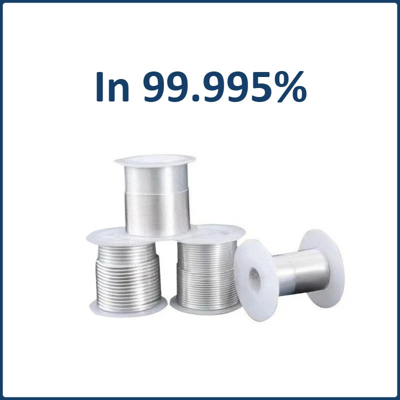 

Length 1m Experimental Research of High Purity Metal Indium Wire In99.995% Diameter0.5 0.8 1.0 1.2 1.5 2.0 2.5 3.0 4.0mm