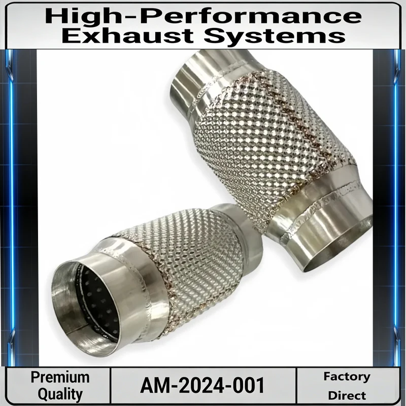 Universal Small Exhaust Muffler for Car Performance Exhaust Modification to Improve Sporty Exhaust Sound