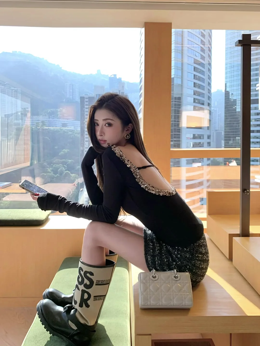 

Свитера, джемперы, пуловеры, женский вязаный костюм, шерстяной свитер, псевдо-двойки, рождественский праздник, фестиваль, профессиональный BF