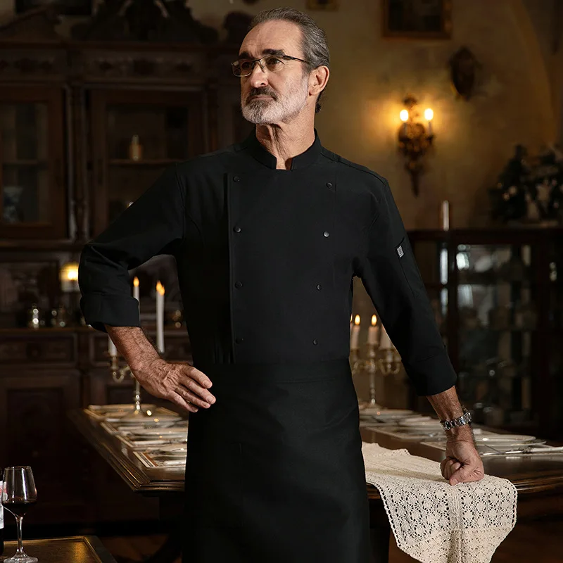 셰프 작업복 가을 겨울 남성 레스토랑 호텔 케이터링 캔틴 주방 긴 소매 베이킹 주방 작업복