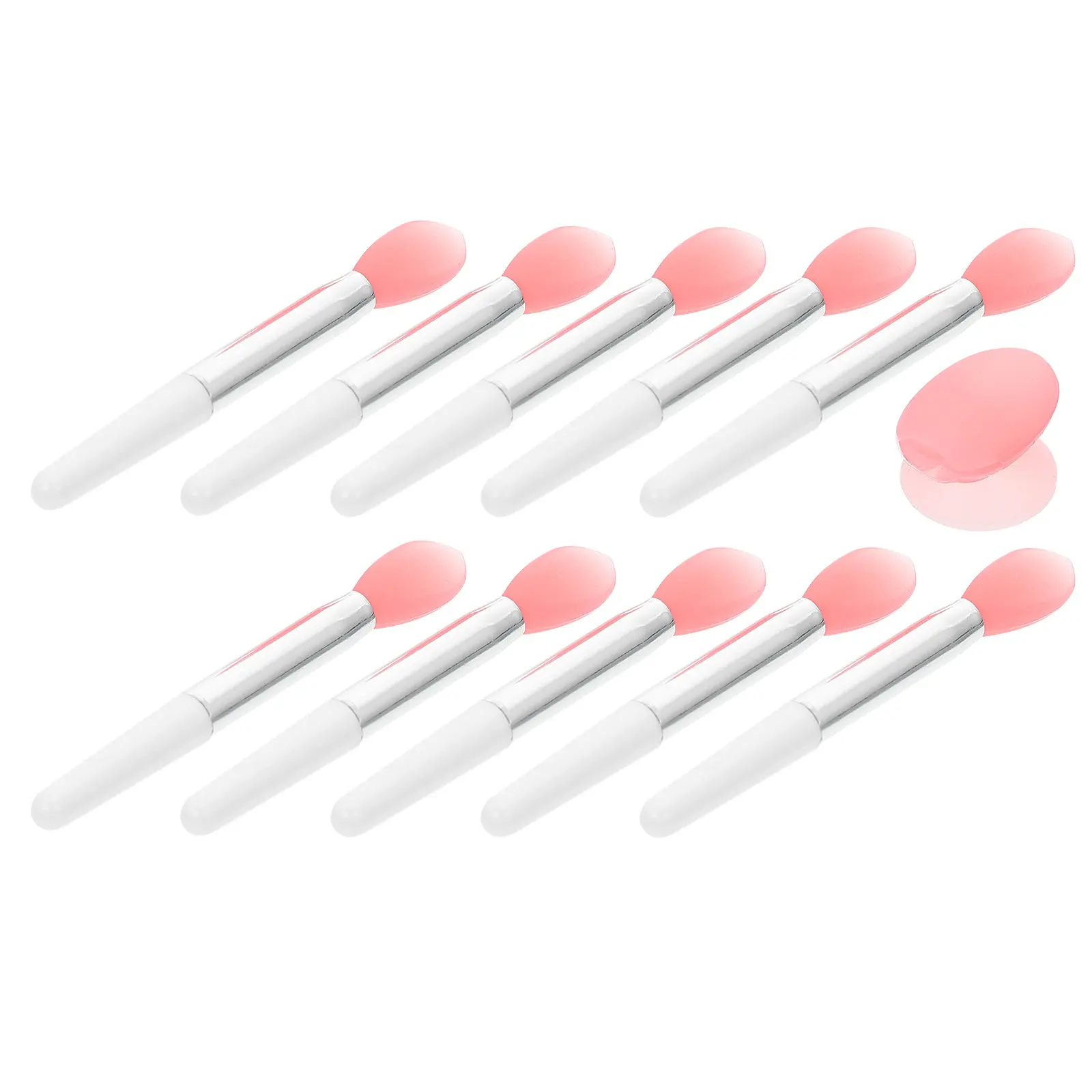 1Set Siliconen Lipstick Applicator Brush Set Zachte Lip Mask Brush Tool Lippenbalsem Applicator Make-up Tool voor dagelijks gebruik en