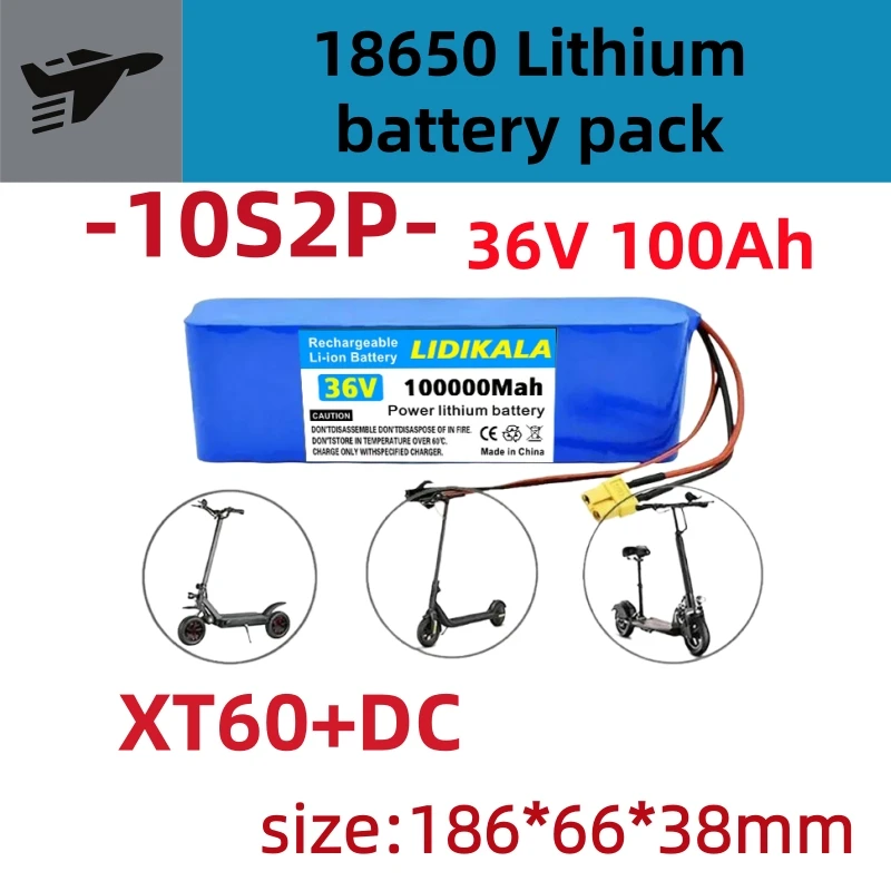 10S2P 36V 100000mAh 36V Elektroroller-Akku Lithium-Elektroroller 500W Elektroroller-Batterie 36V 10s2p Akku