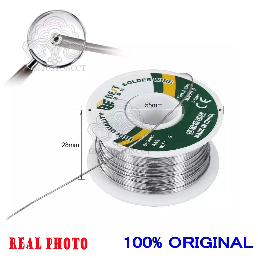 Kawat Solder Terbaik, Rosin, Tin, Leleh, Rendah, LCD, 50G, 0.3mm, 0.4mm, 0.5mm, 0.6mm, 0.8mm