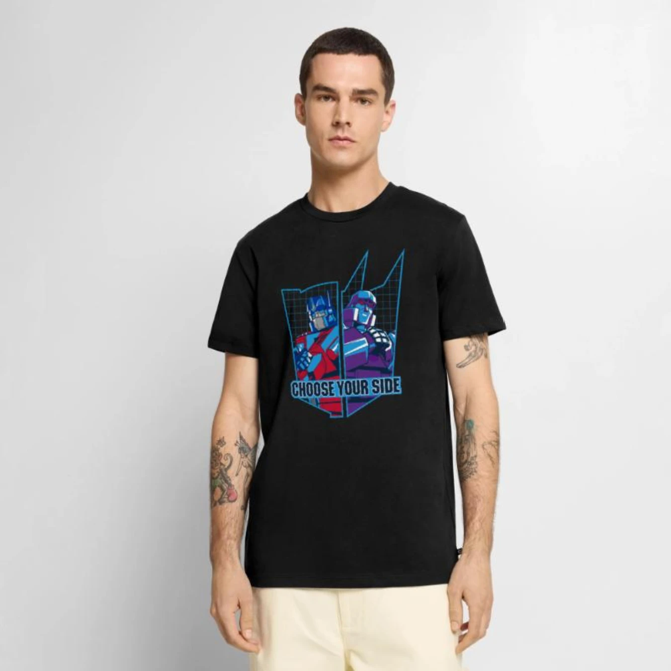 Transformers Trasformazione di Optimus Prime T-shirt premium da uomo T-shirt premium da uomo Camicia da crociera Camicia da crociera abbinata