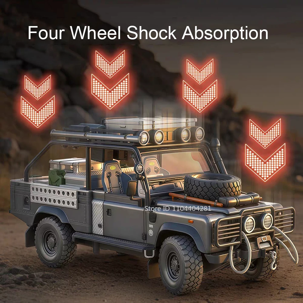 1:24 Land Rover Defender 110 Mitsubishi Delica Auto Giocattoli Pressofuso Modello Pneumatici In Gomma Porte Aperta Ruota Tirare Indietro Veicolo Regalo Del Capretto