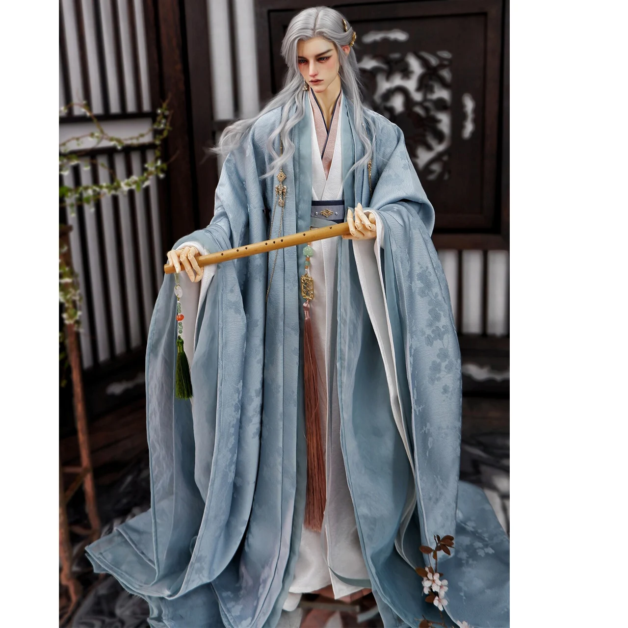 1/4 1/3 BJD Ancient Costume Robe Hanfu Warrior Outfit For MSD POPO68 Longhun73 ID75 Strong Uncle Doll Clothes Accessories A2191