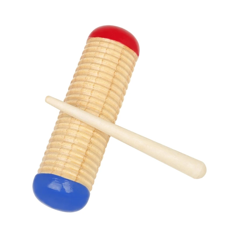 Guiro Music Toy for Baby Kid Child Educational Tool Percussion with Mallet