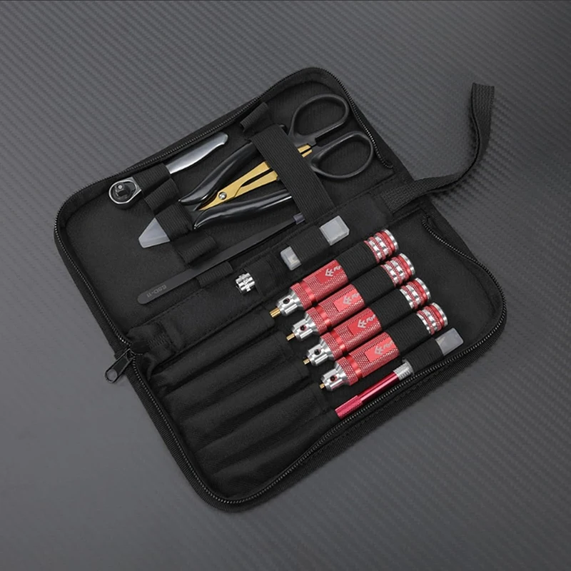 ABKJ-RC FPV Tool Kit Mini Ratsche Sockel Prop Auto Reparatur Rahmen Modell 9-teilig Crossing Flugzeug Modell Reparatur Werkzeug Set