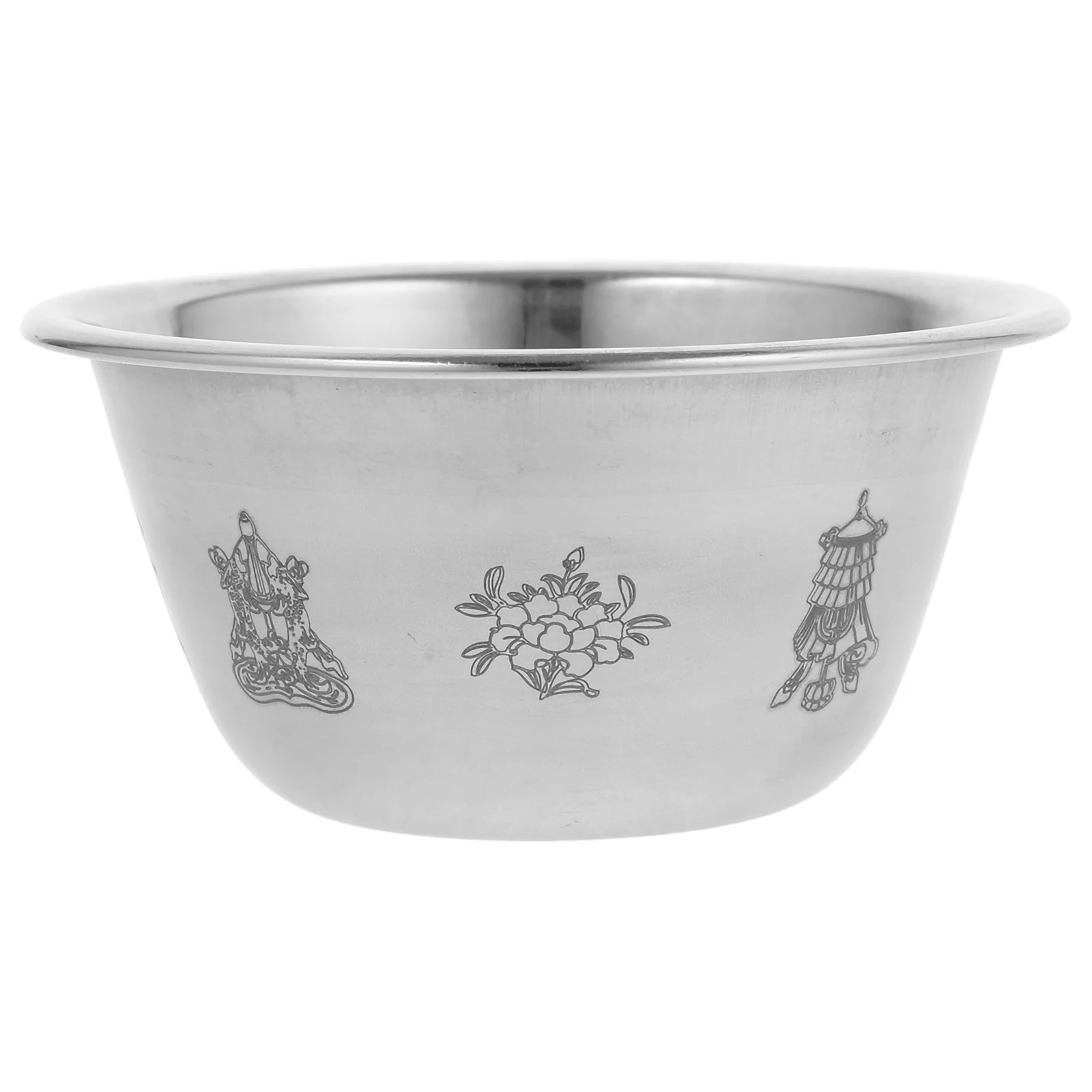 

1pcs Stainless Steel Holy Water Gilded Offering Cup Rustproof Supplies Ritual Worship Vintage Goblet Meditation