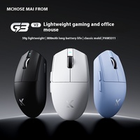 Mchose G3v2 Three Mode Wireless Mouse Video Game Bluetooth Wired E-Sport Mouse Desktop Office Mouse Computer Office Rechargeable
