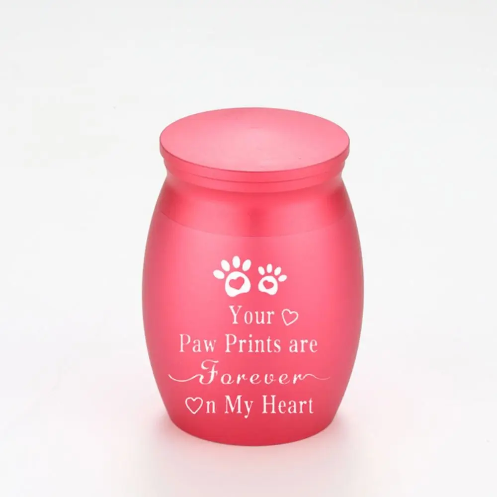 صغيرة الحيوانات الأليفة رماد صندوق معزول الحيوانات الأليفة باو طباعة الرطوبة برهان جنازة جرة للحيوانات الأليفة مقاوم للماء الغبار الحيوانات الأليفة الأسنان صندوق تخزين الشعر #4