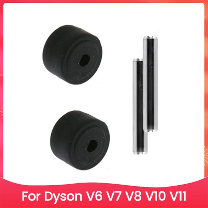 2 PCS Axles & Rollers Heads Little Shaft Wheels Replacement For Dyson V6 V7 V8 V10 V11 Vacuum Cleaner Parts