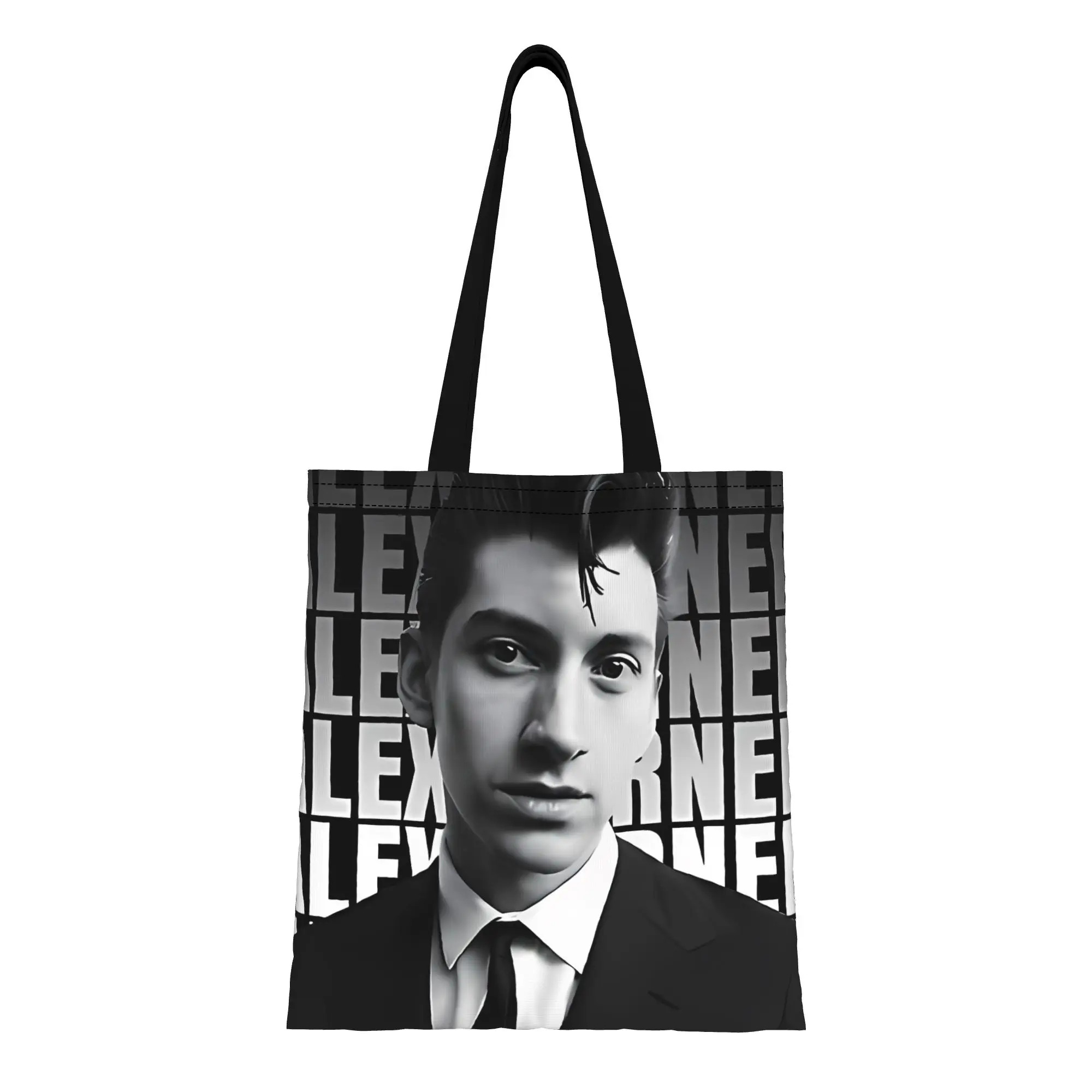 

Alex Turnerr The Arctic Monkeys Band Canvas Tote Bag Perfect for Shopping Travel Outdoor Heavy Duty Shoulder Handbag