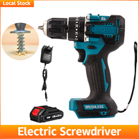 20+3 Torque Impact Drill Electric Screwdriver Cordless Electric Drill Driver 2 Gear Speed 18V Battery Power Power Tools