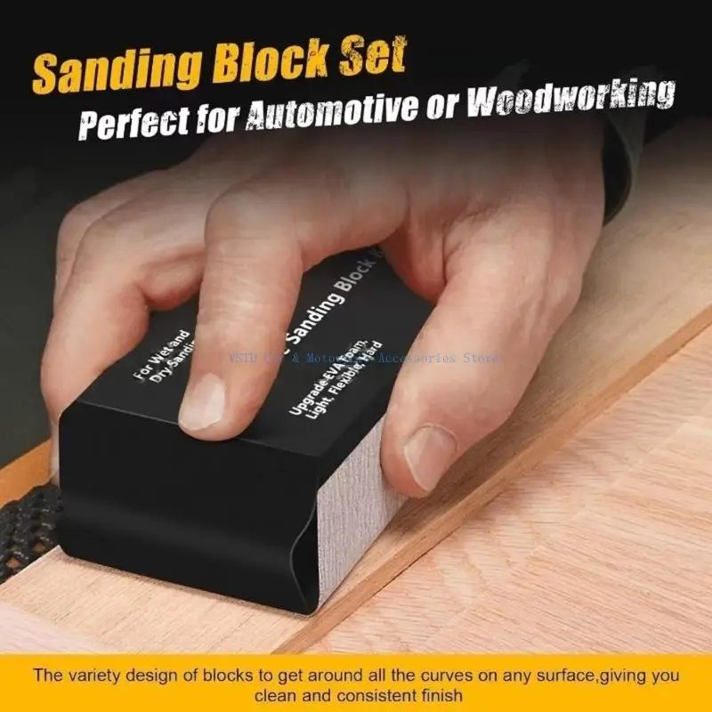L5BC 多目的 EVA フォームサンディングキット車体木材表面準備サンディングブロックウェットドライ使用 EVA フォーム