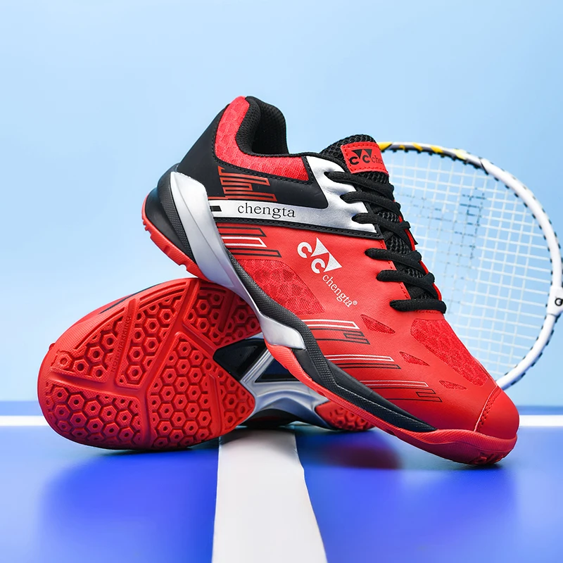 2024 New Badminton Sneakers for Men Shock-Absorbant Badminton Training Shoes Professional Outdoor Sneakers Men Volleyball Shoes