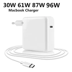 30W 61W 87W PD USB-C Notebook Laptops Power Adapter Type-C Fast Charger For MacBook Pro 12 inch 13 inch 2016 - 2019 Touch Bar