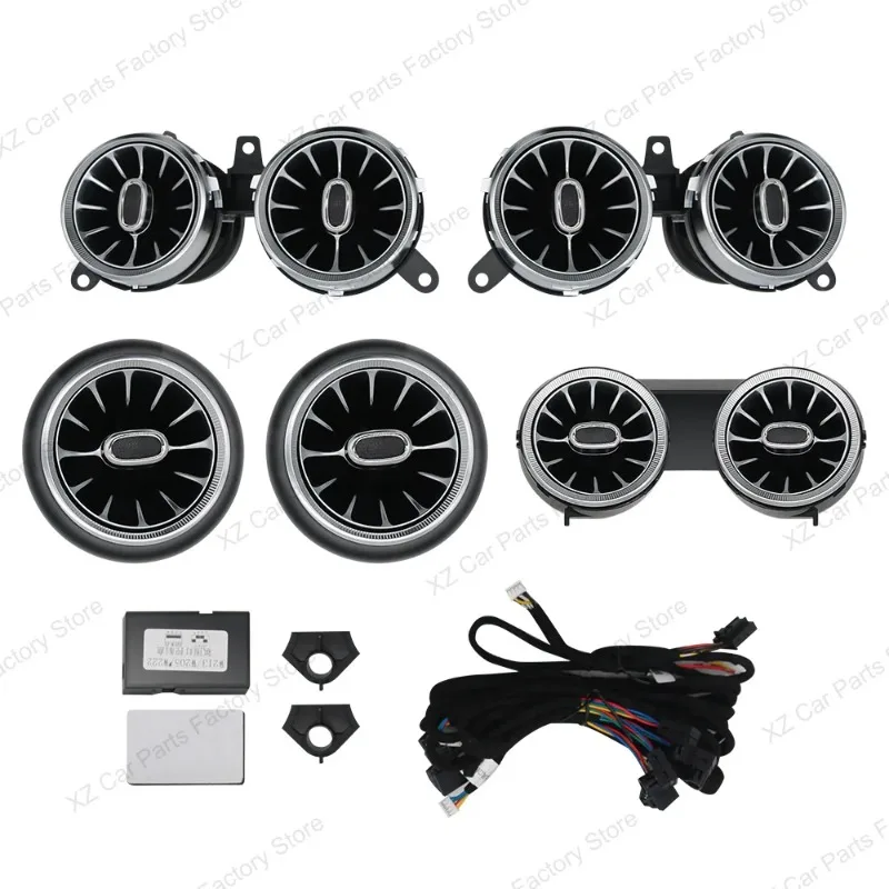 For Mercedes Benz E-Class W213 2016-2021 Led Turbine Nozzle Ambient Light Air Vent Lamp New Outlet Turbo Interior Air Vent
