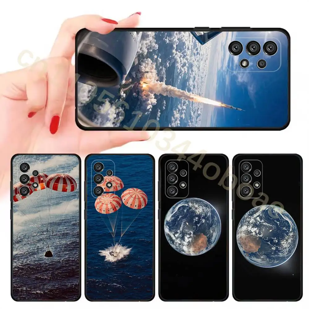 A-ArtemisII Phone Case For Samsung Galaxy A13,21s,22,31,32,52,53,71,80,A91 Soft Black Shell