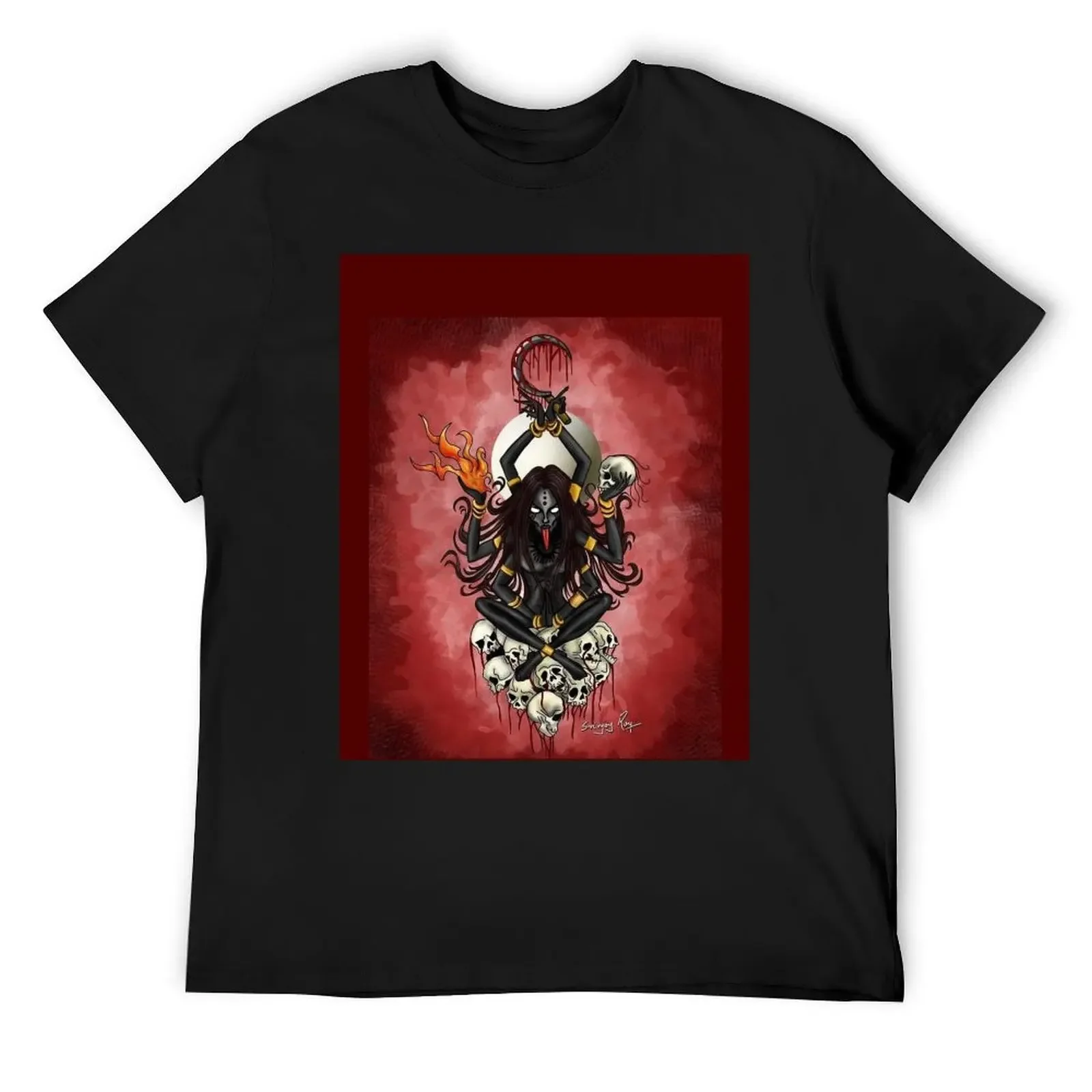 Kali - Shakti in all its fury T-Shirt new edition plain men clothing