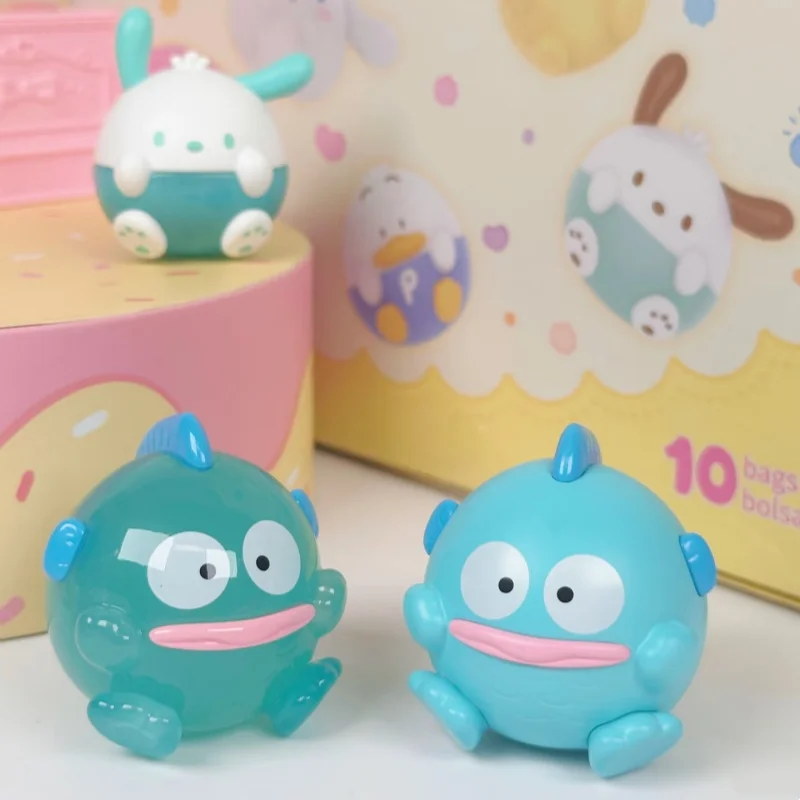 

Аутентичные мини-фигурки Roundy Series, сумка-сюрприз Hangyodon, слепая коробка Kuromi My Melody Pochacco Cinnamoroll Kawaii, фигурки