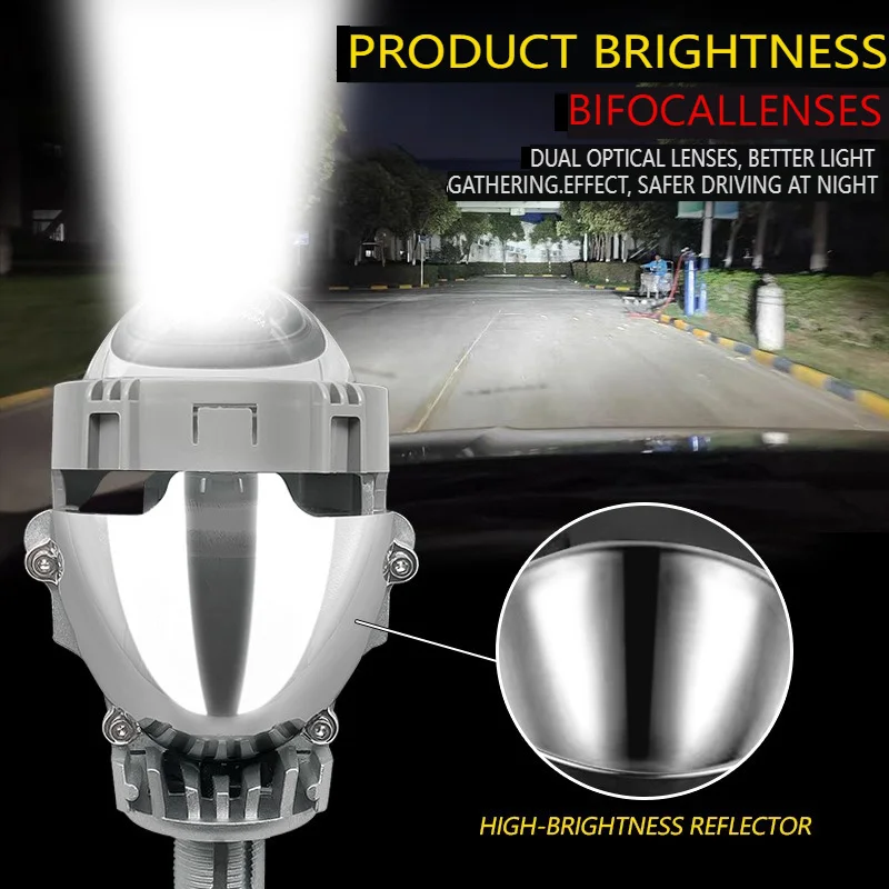 Upgrade Your Car's Lighting System with 3 Inch Bi-LED Projector Lens