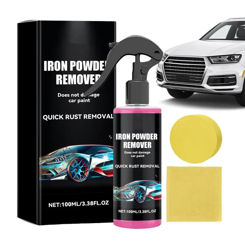 

Parts Maintenance Agent Rust Spray 100ML Car Rust Cleaning Spray With Sponge And Towel For Cars Metal Components127/200