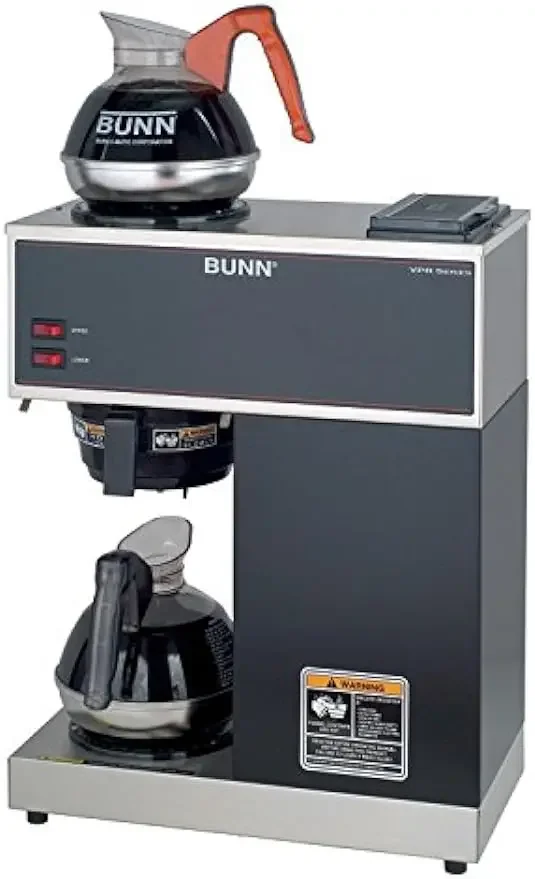 BUNN-Easy Pour Commercial Decanters, Coffee Brewer Plus 2, VPR-2EP, 12 Cup Pourover