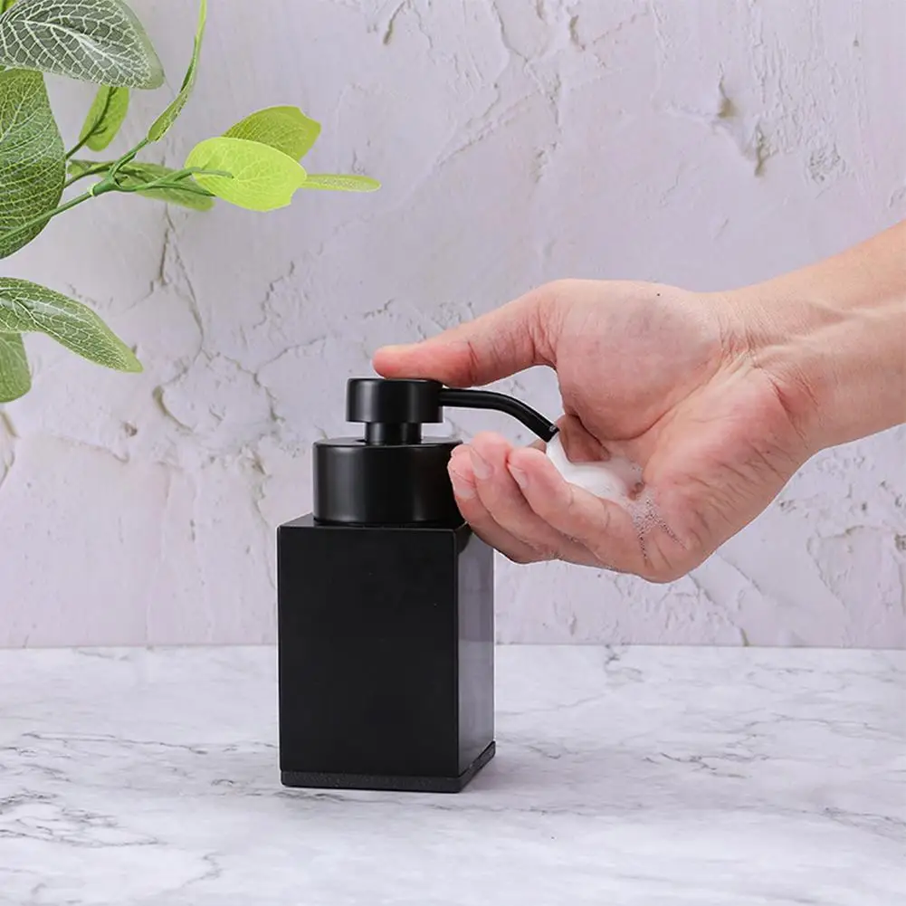 Square Refillable Soap Dispenser 304 Stainless Steel Hand Sanitizer Bottle Shower Gel Lotion Foam Dispenser