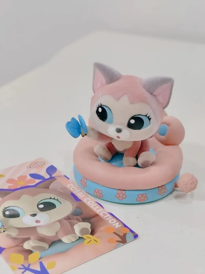 ألعاب ساخنة كوسبي صندوق أعمى القط سلسلة الحفلات القطط والكلاب أنيمي الشكل ماري القط/لوسيفر Q-النسخة الزخرفية العصرية لعبة الهدايا