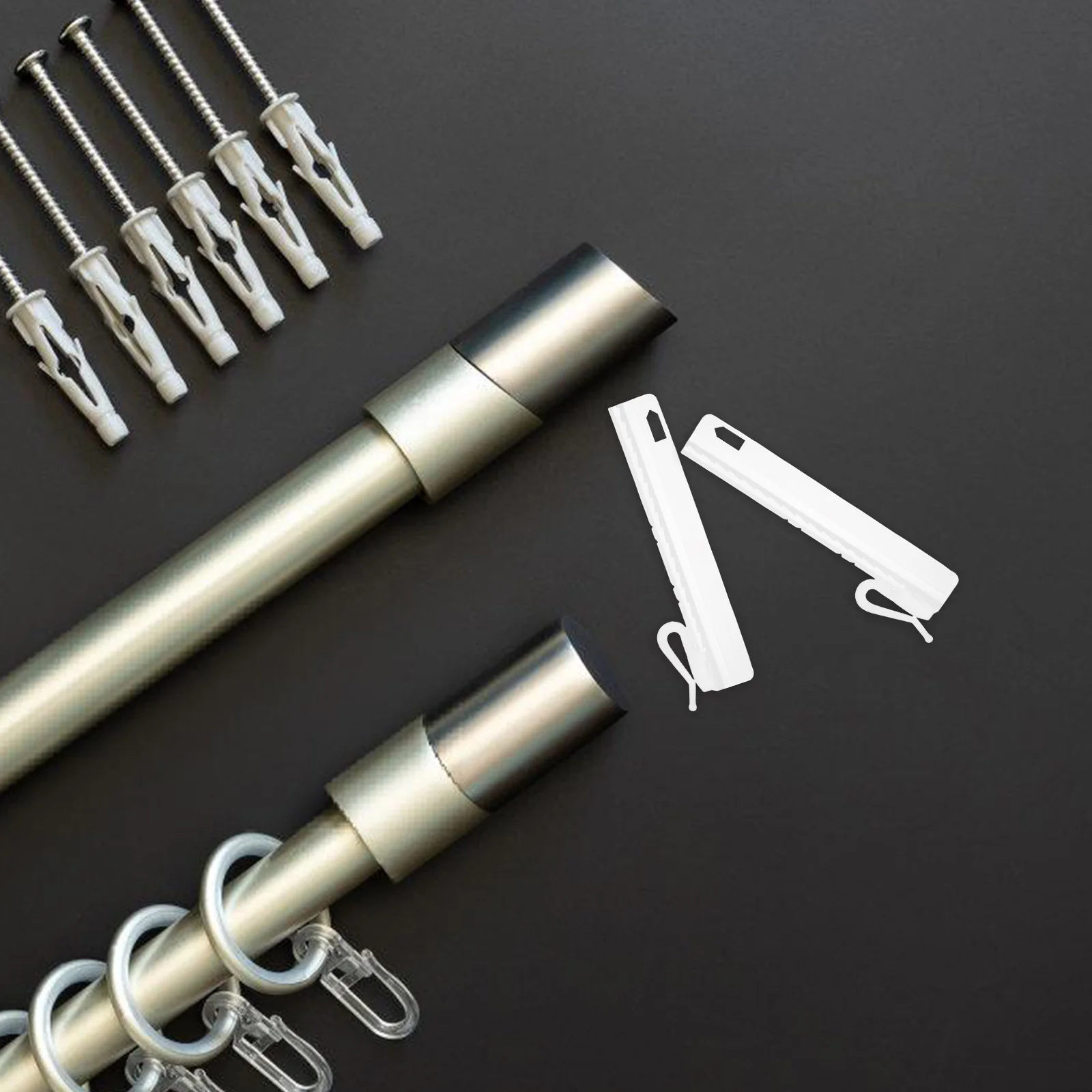 

25Pcs Adjustable Curtain Hooks Plastic Drapery Hangers Easy Install Home Decoration Adjustable Curtain Hooks Drapery Hook