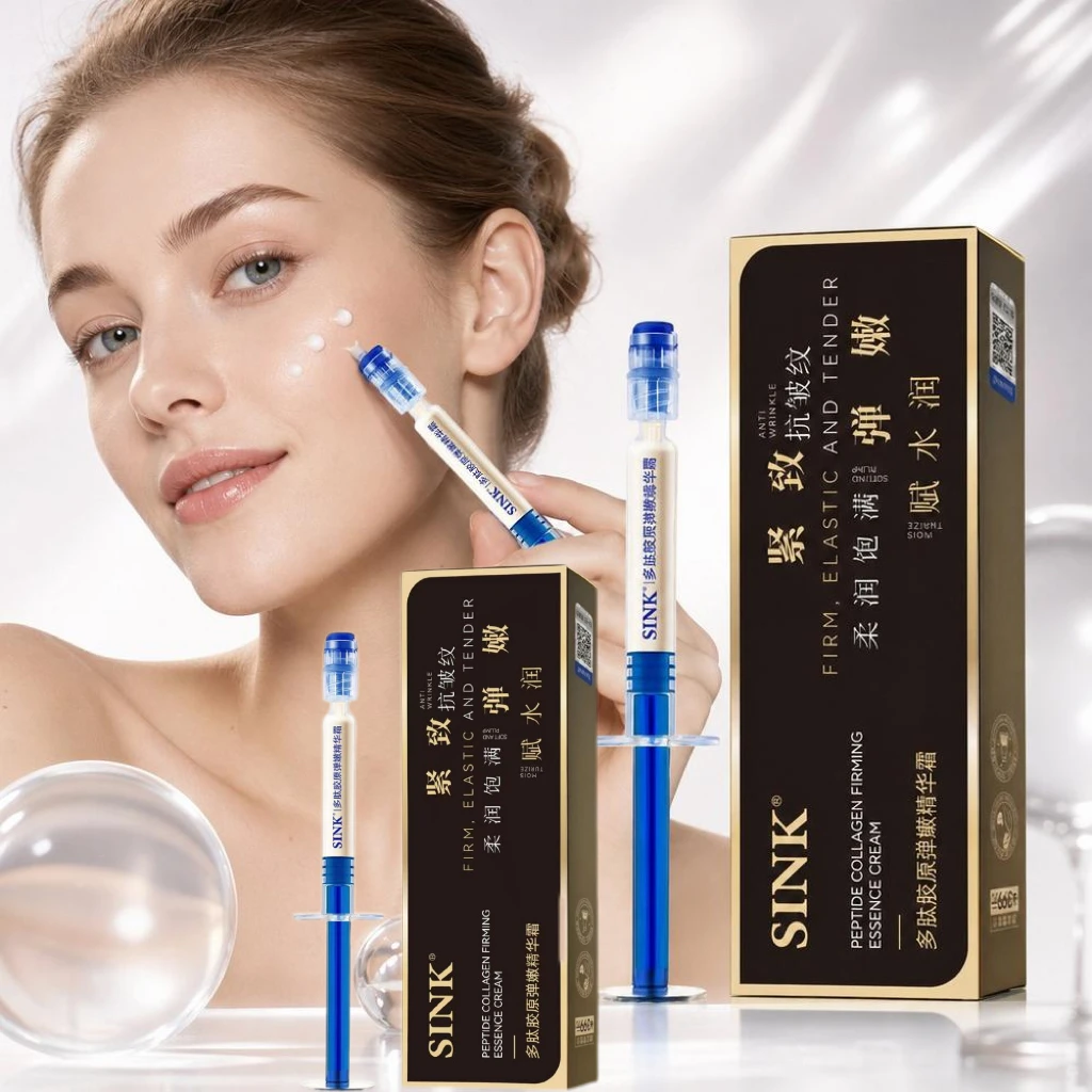 XIANJINA Polypeptide Collagen Elastic Tender Essence Cream Brand Tightening Lifting Sagging Skin Serum Eye Bags Wrinkle Eraser