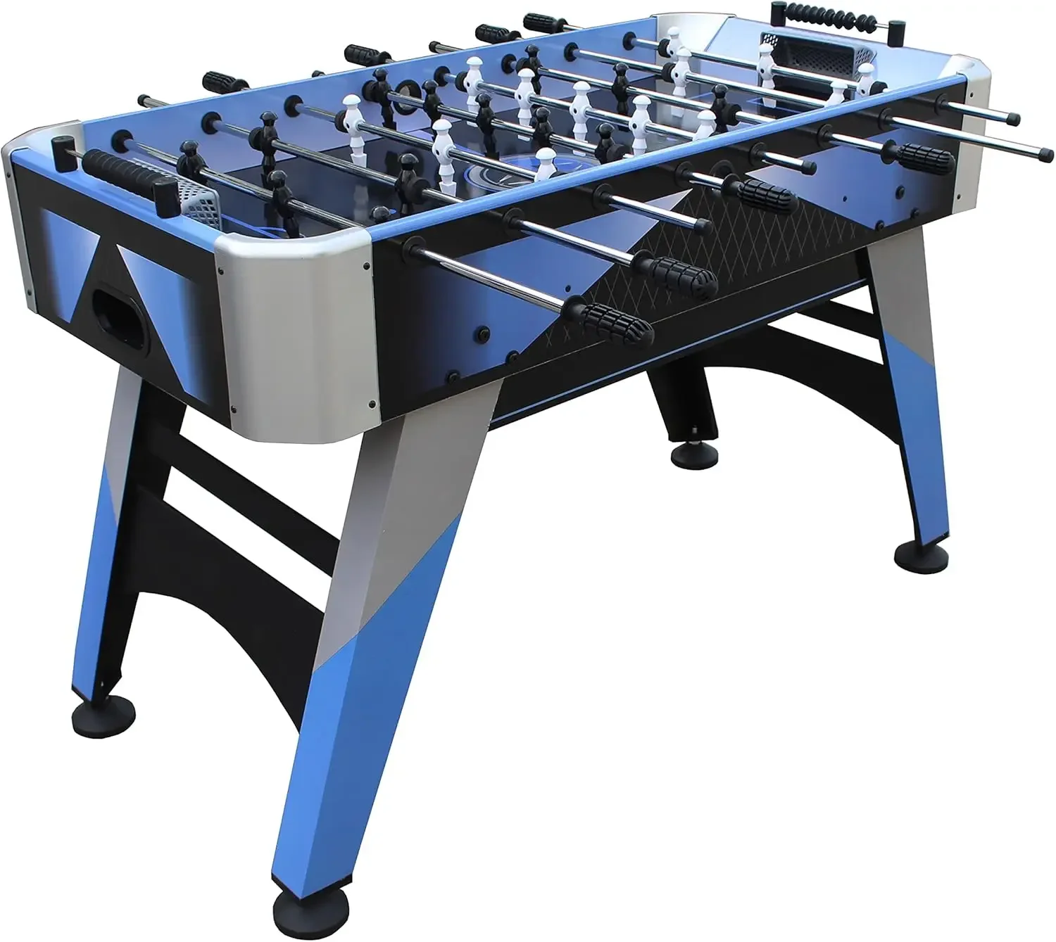 48-in Competition Foosball Table, Arcade Table Soccer for Game Rooms, Includes (2) 31-mm ,Blue