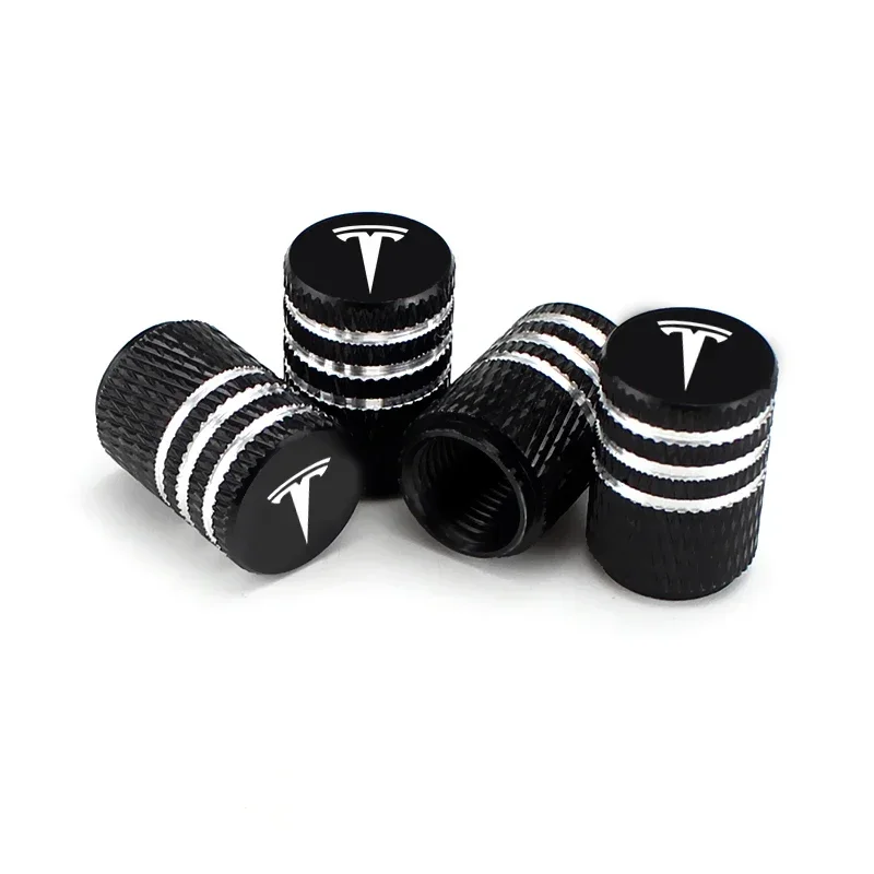 Car Anti Theft Valve Caps Wheels Tyre Valve Stem Cover for Tesla Roadster Model S X 3 Y P75D P85D P90D P100D Auto Accessories