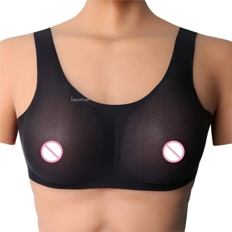 Realistic Shemale Silicone Fake Breast Enhancer Boobs Artificial Chest Special Protection Sets Meme For Drag Queen Crossdresser