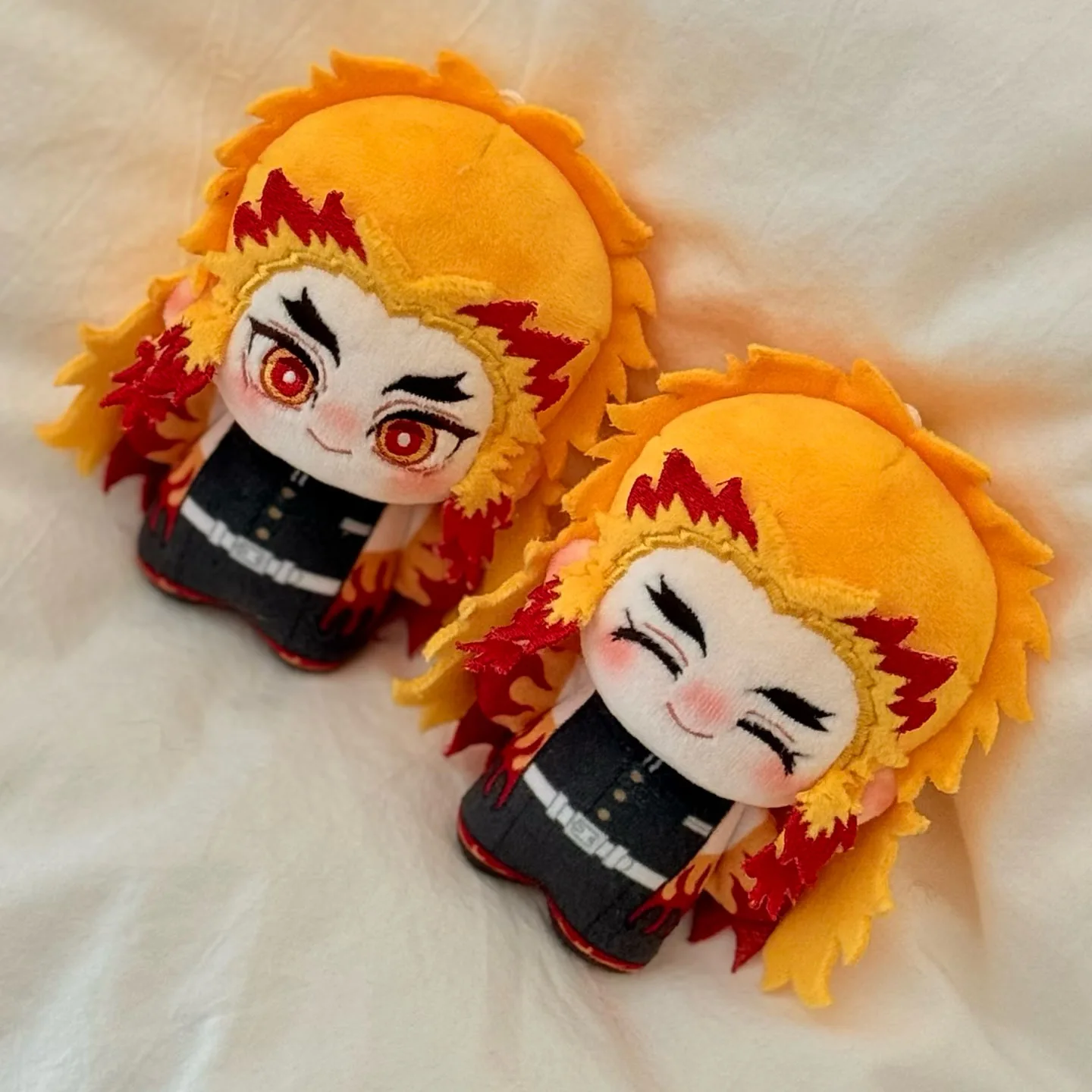 

10cm Anime Rengoku Kyoujurou Plushie Stuffed Cosplay Plush Doll Toys Figure Pendants Keychain Fans Gifts