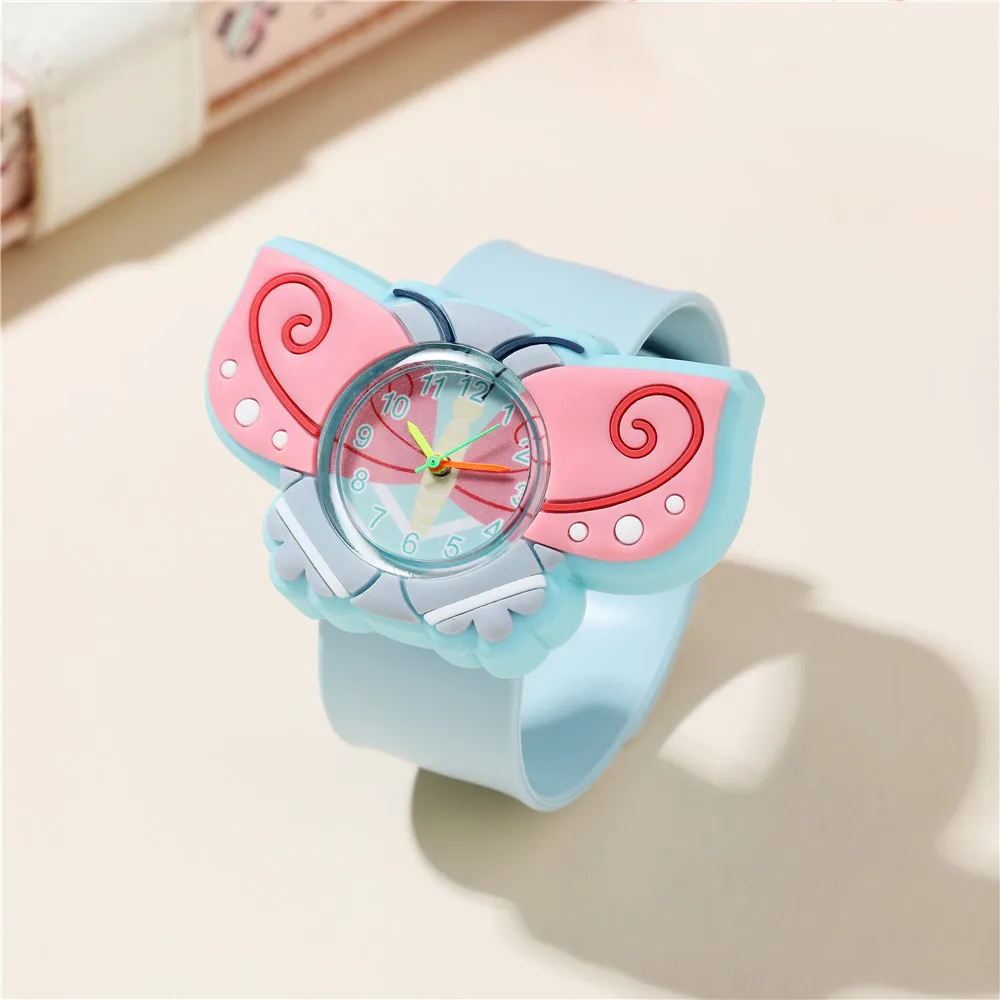 cute sweet butterfly style Children's Girls cartoon watch