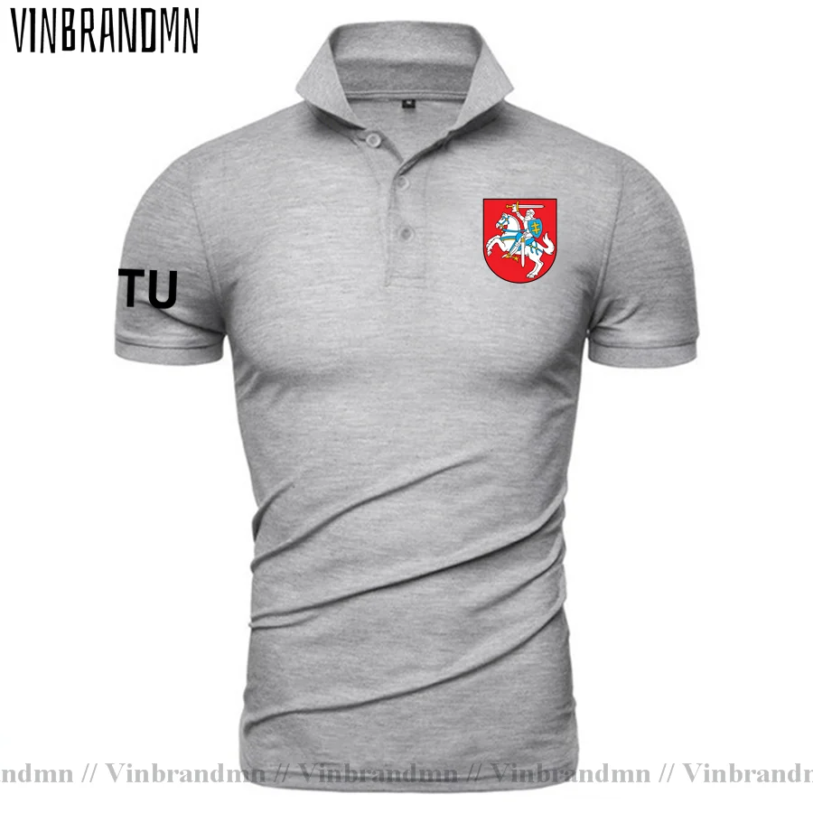 Lithuania Lithuanian LTU Lietuva Lietuvos Polo Shirts Men Fashion 100% Cotton Shirt Short Sleeve Brands Design Country Flag Tops