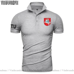 Lithuania Lithuanian LTU Lietuva Lietuvos Polo Shirts Men Fashion 100% Cotton Shirt Short Sleeve Brands Design Country Flag Tops