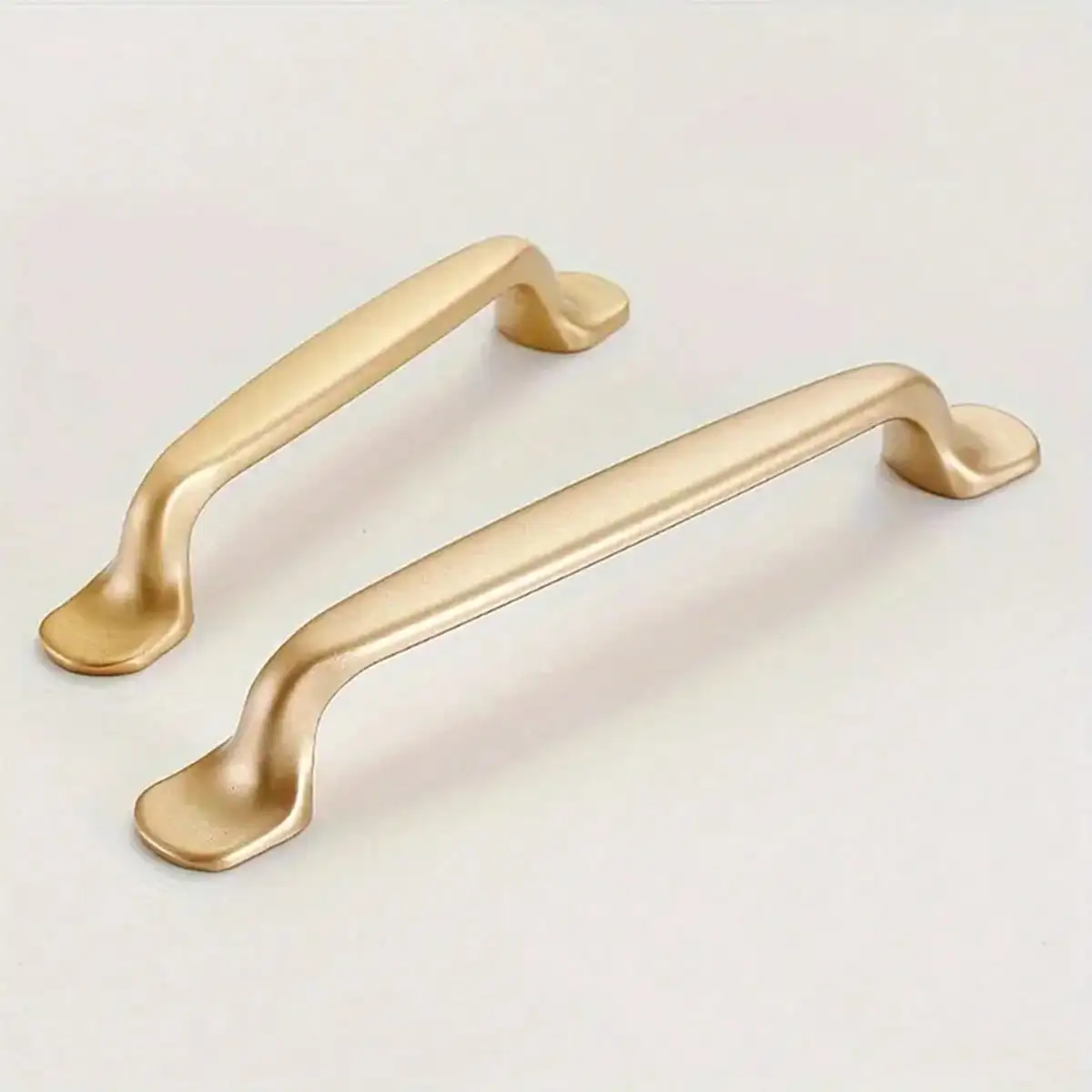 10pcs -20pcModern Minimalist Sand Golden Aluminum Alloy Cabinet Handles - Perfect for Shoe Cabinets, Doors & Wardrobes