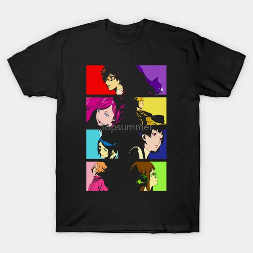 Camiseta de Manga del Anime Persona 5, camisa de Japón, Ann Takamaki, Ryuji, Sakamoto, Morgana, Makoto, Niijima, Ren, Amamiya, Yusuke, Kitagawa